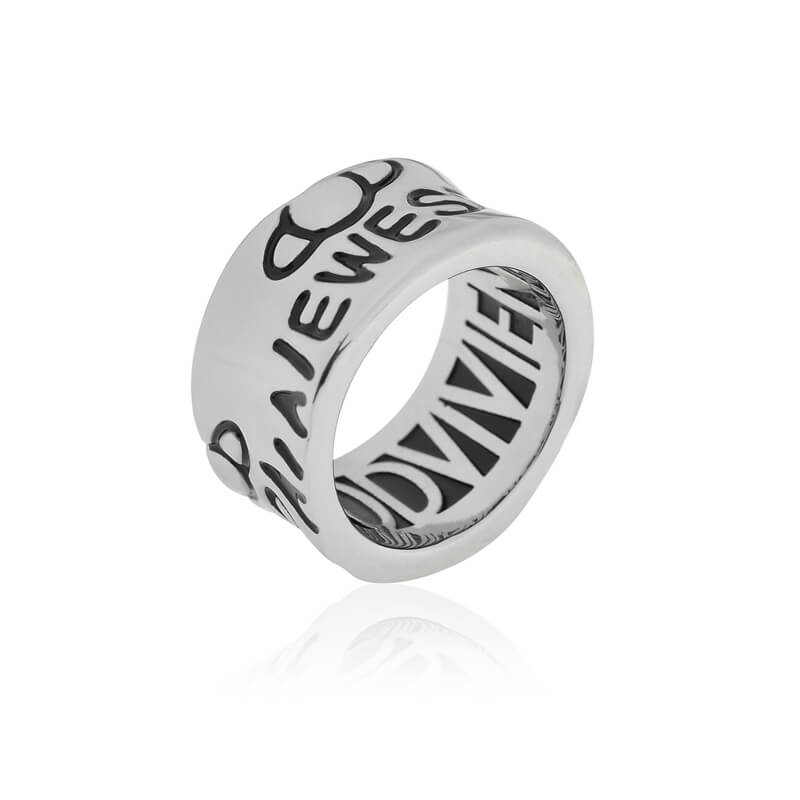 2 Colors Small Waist Letter Ring