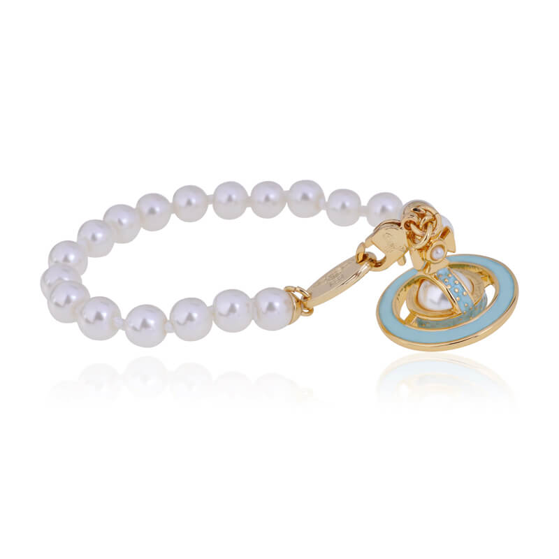 6 Colors SIMONETTA Lacquered Saturn Pearl Bracelet