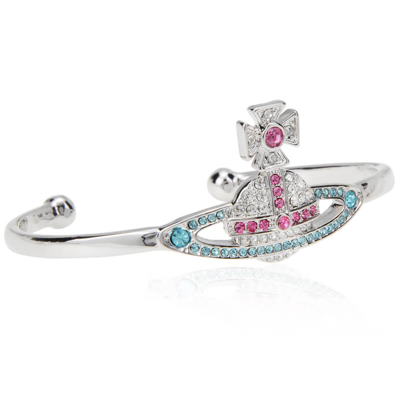 5 Colors KIKA Full Diamond Saturn Bangle