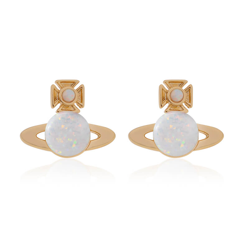 2 Colors ISABELITTA Opalite Saturn Earrings