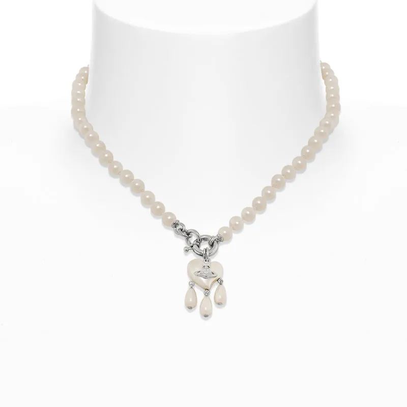 2 Colors SHERYL Pendant Pearl Necklace