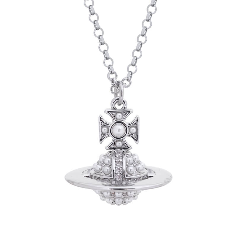 2 Colors LUZIA Full Pearls ORB Necklace