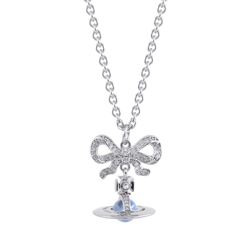 6 Colors OCTAVIE Bow Diamond Necklace