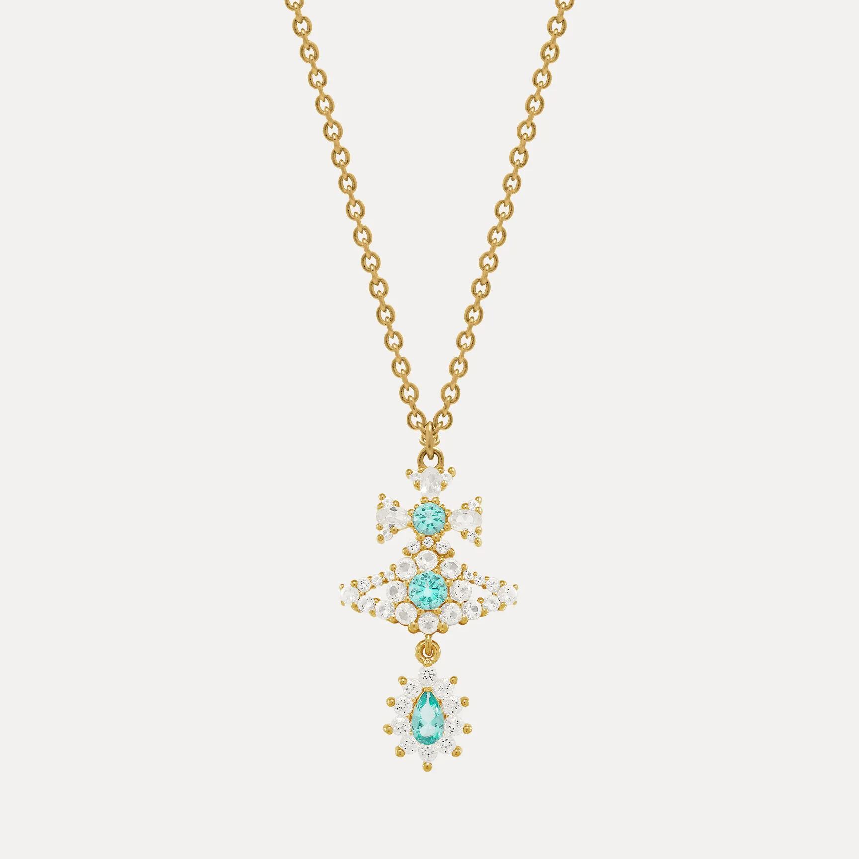 2 Colors MASHA Saturn Pendant Necklace