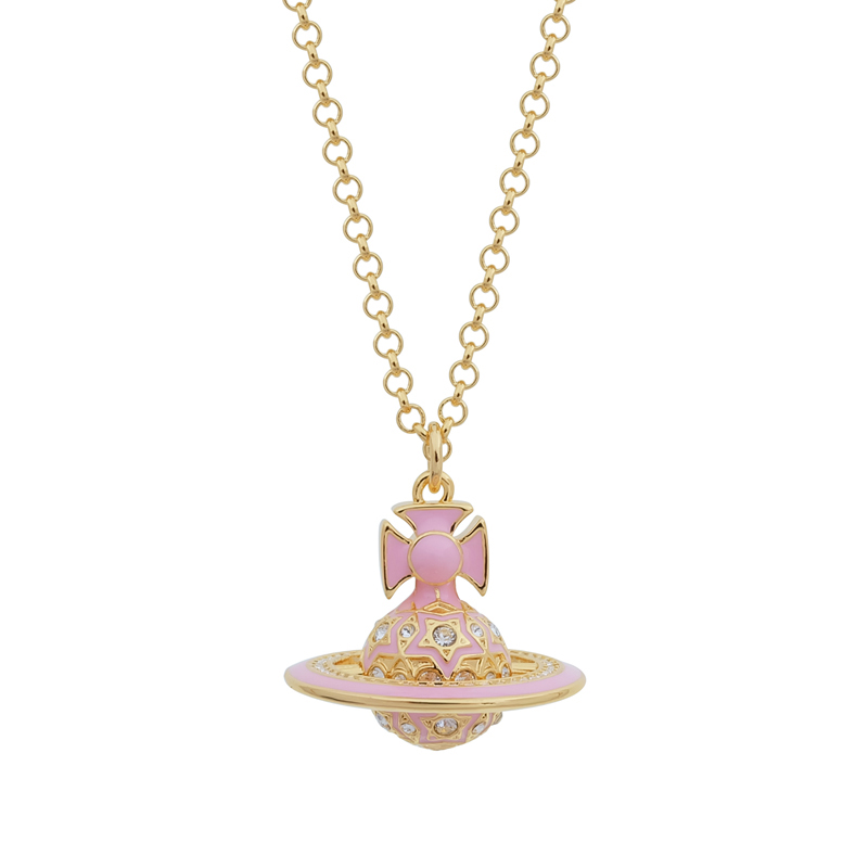 2 Colors Pentagram Lacquered ORB Necklace