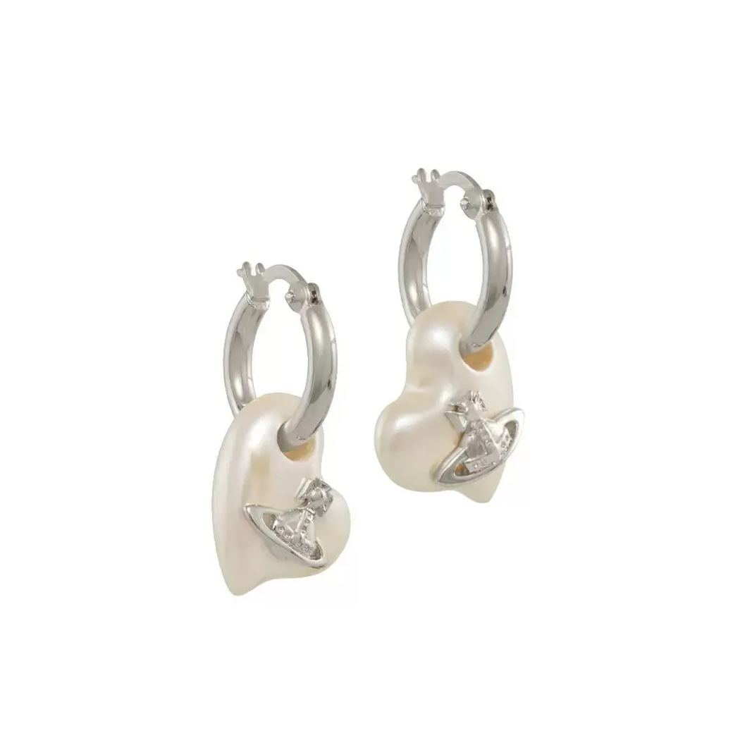 2 Colors FLORENTIA Heart Earrings