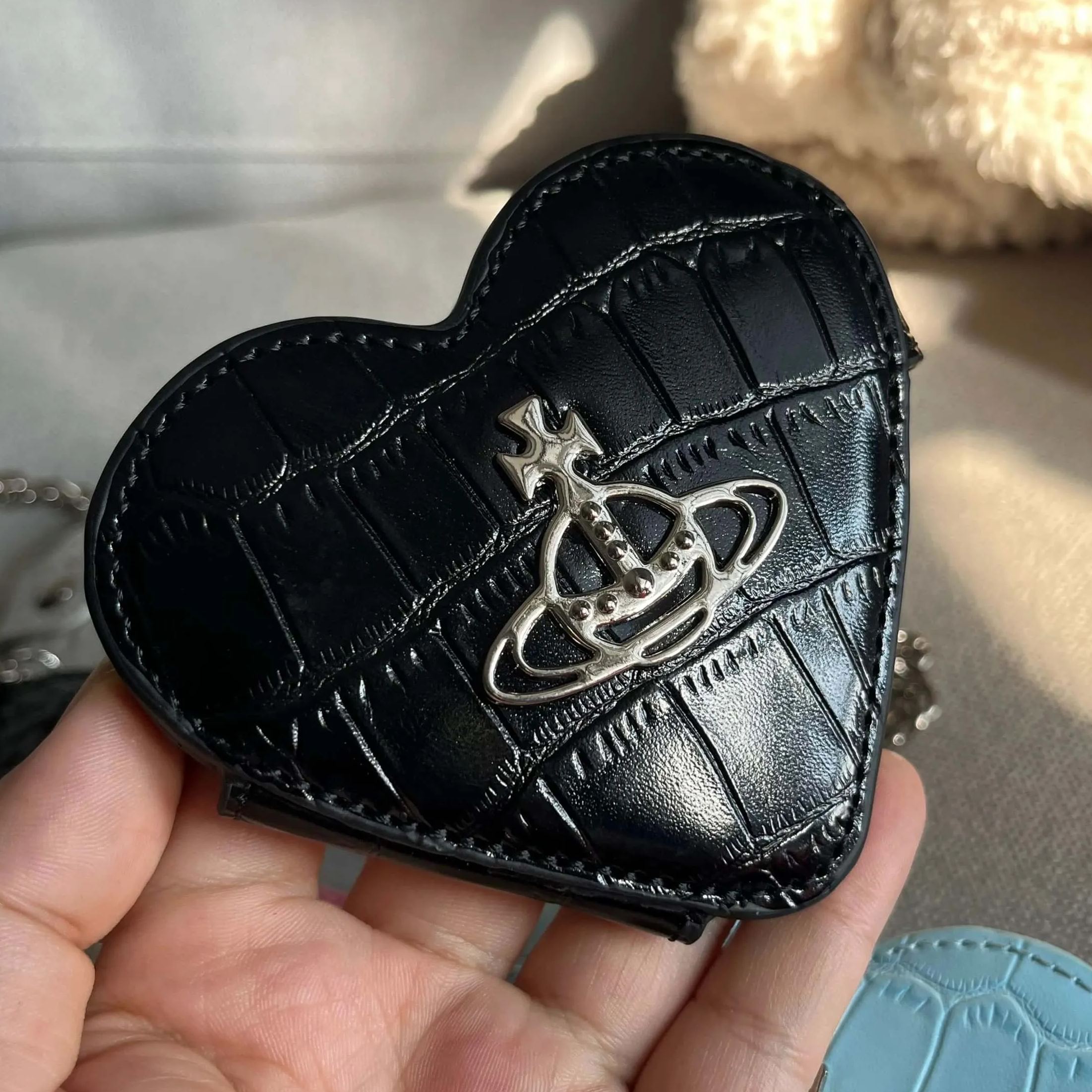 3 Colors Love Mirror Saturn Pendant