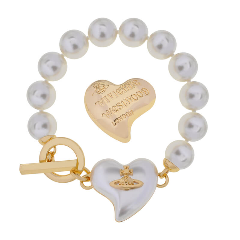 Large Resin Heart Bracelet