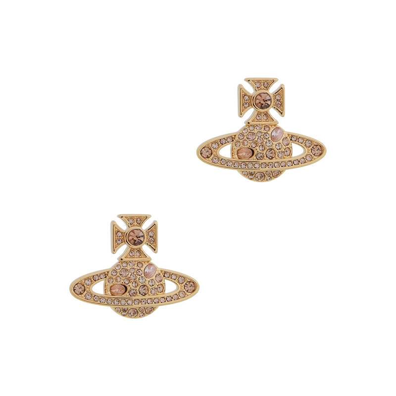 5 Colors FRANCETTE Full Diamond Saturn Earrings