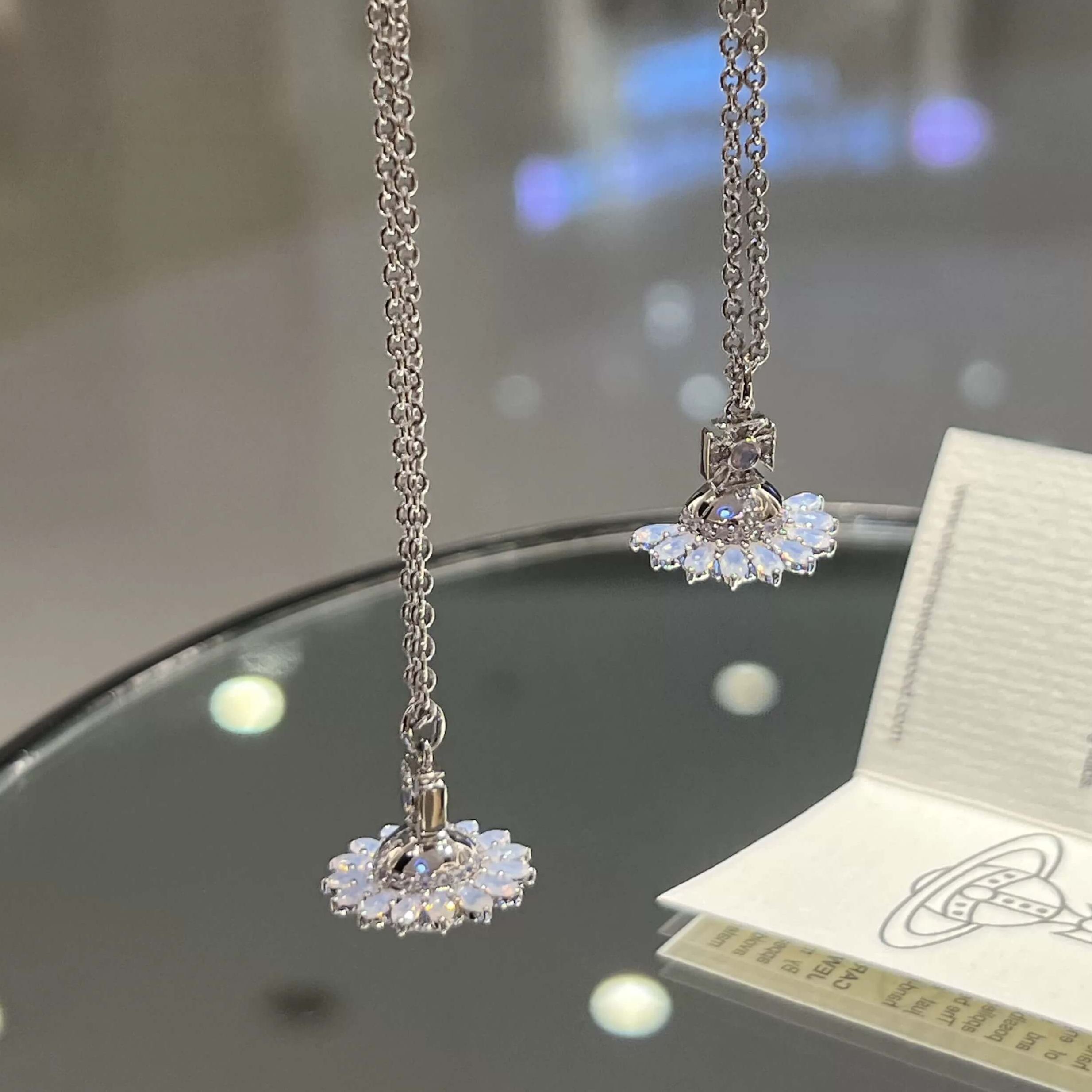 3 Colors JORDANA Orb Saturn Necklace