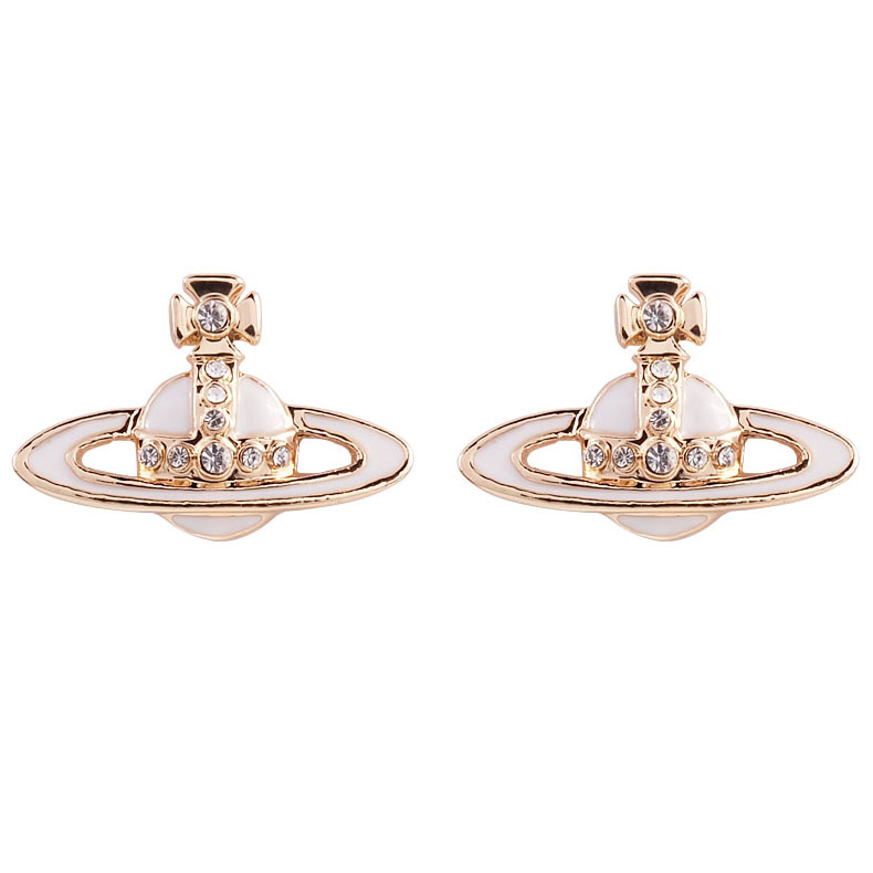 6 Colors Lacquered Saturn Earrings