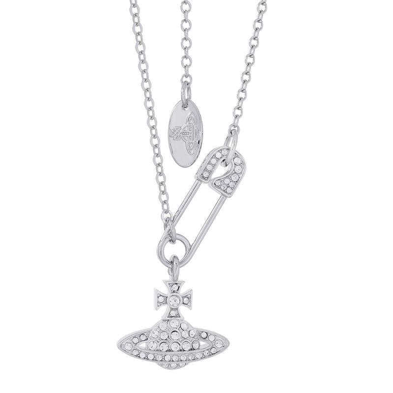 4 Colors LUCRECE Pin Saturn Necklace