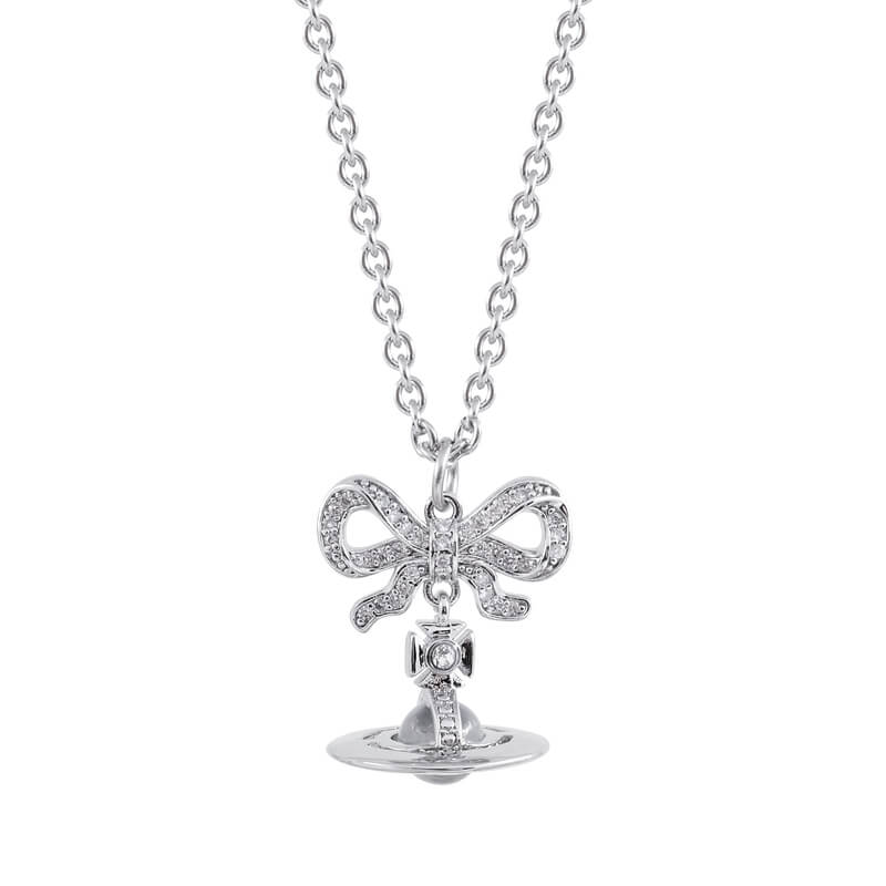 6 Colors OCTAVIE Bow Diamond Necklace