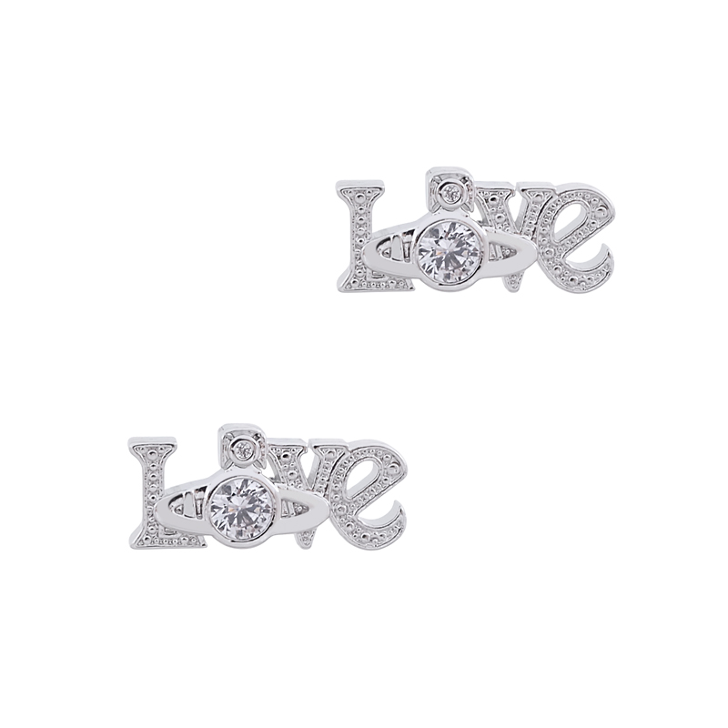 2 Colors RODERICA Love Earrings