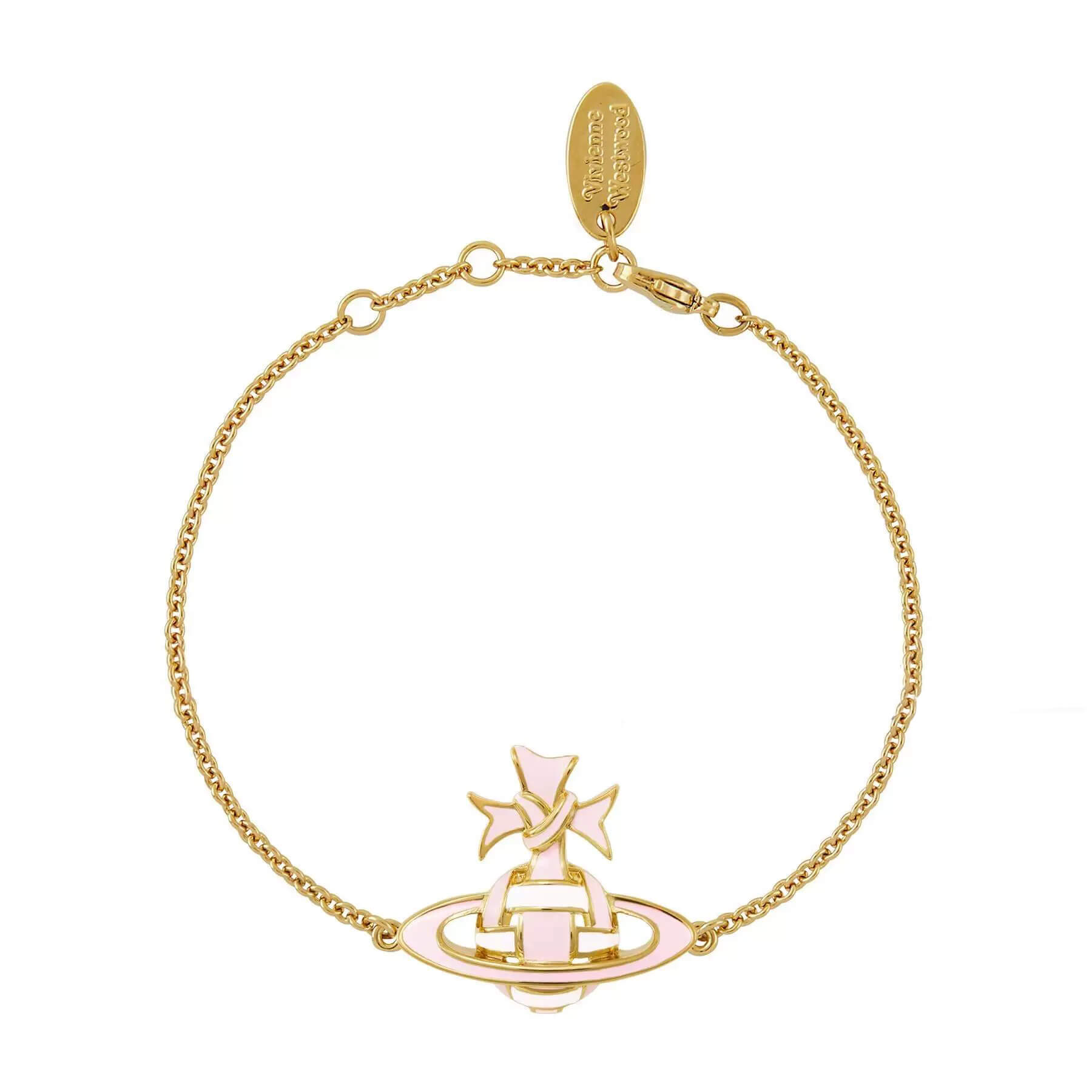 2 Colors RIBBON Plait Saturn Bracelet