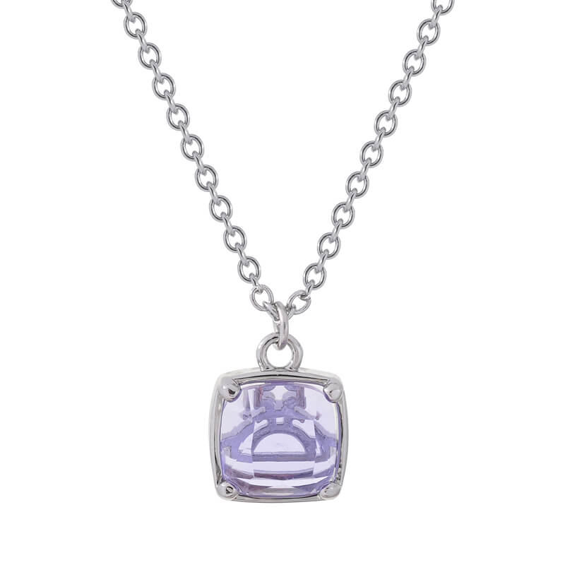 3 Colors POLINA Sugar Cube Glass Necklace