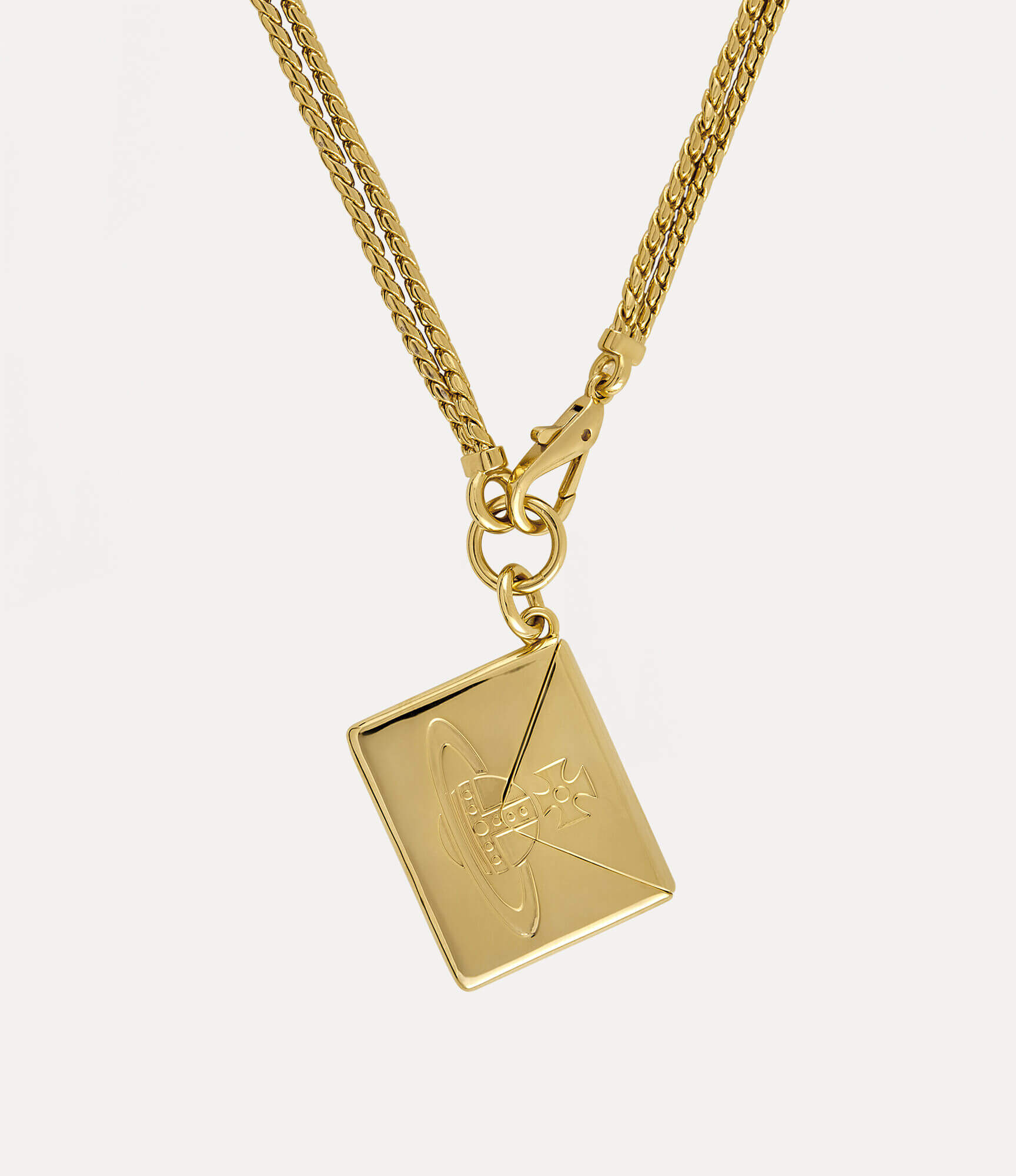 2 Colors Valentine's Envelope Pendant Necklace