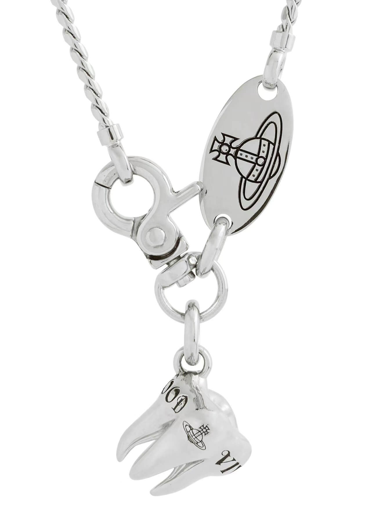 2 Colors RIMA Tooth Saturn Necklace