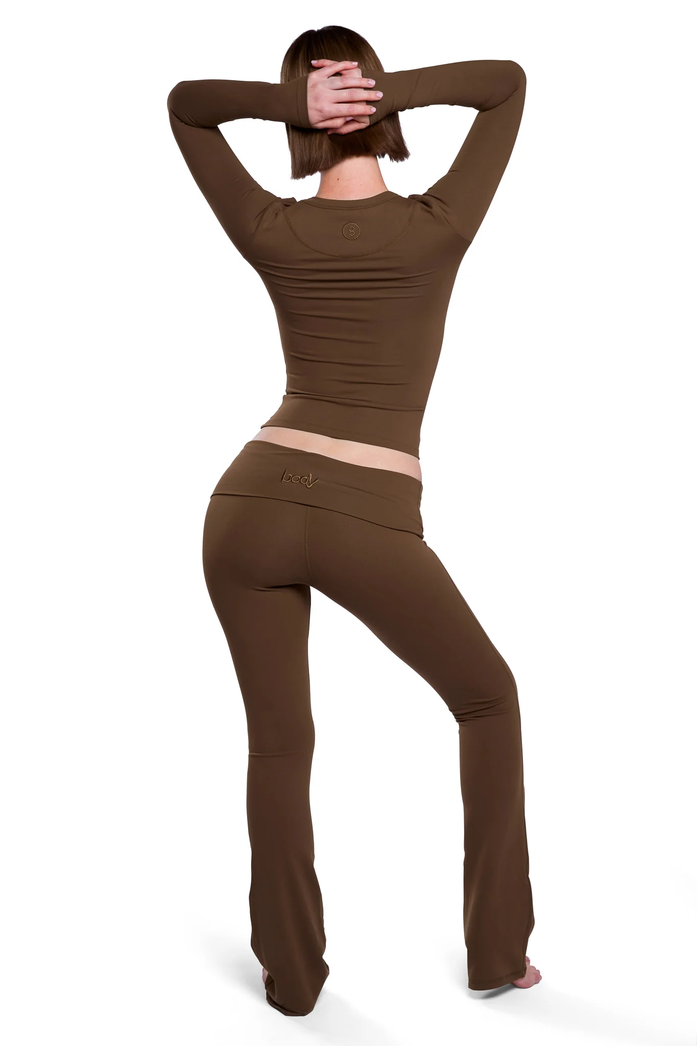 YOGA LONG SLEEVE FULL LENGTH TOP (CINNAMON)