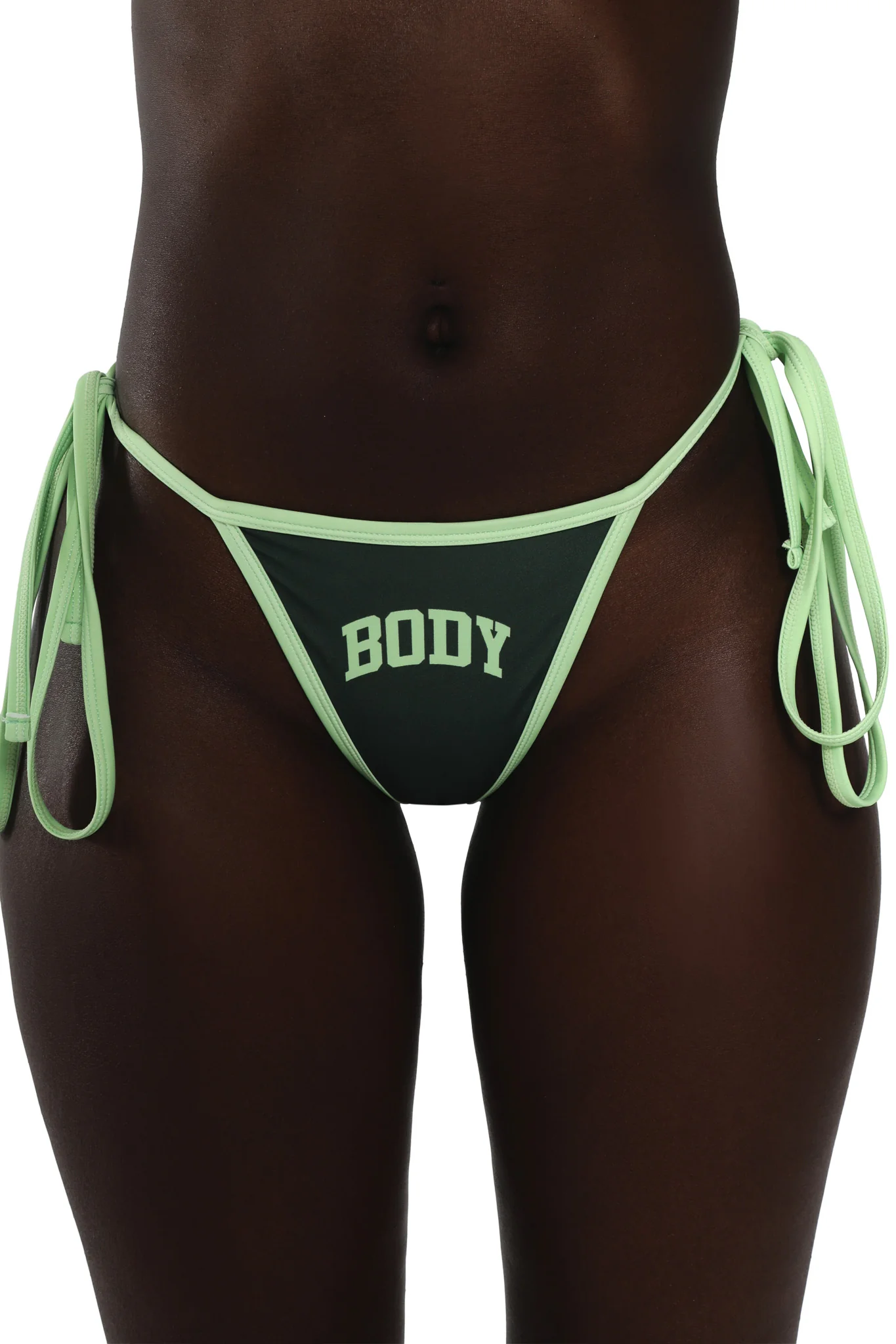 BACKSHOT BIKINI BOTTOM (GREEN/LIGHT GREEN)