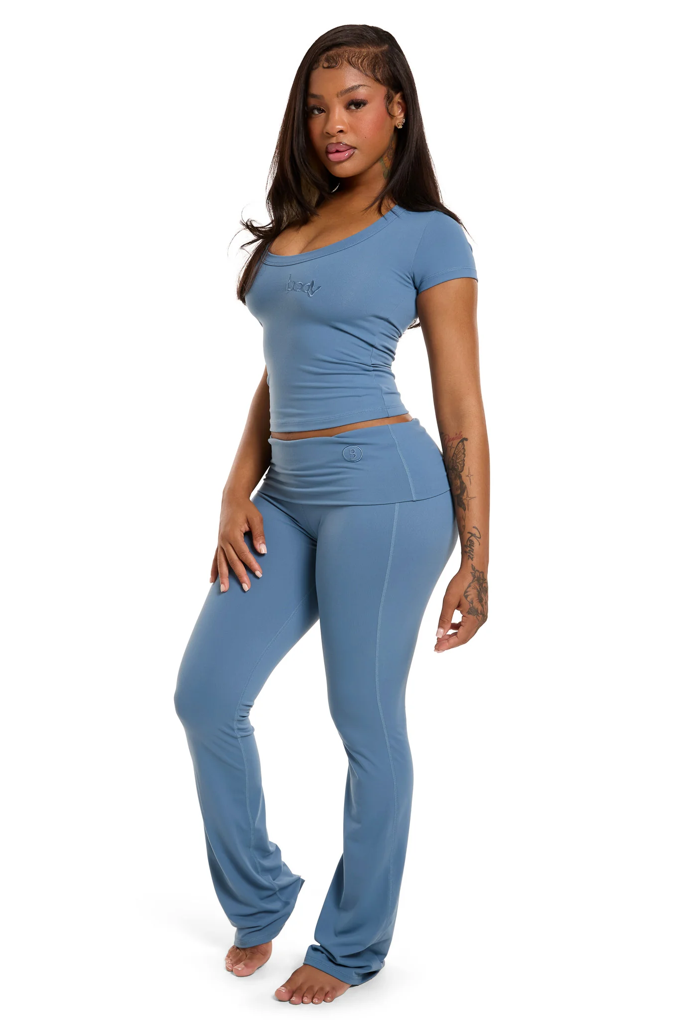 YOGA PANTS (DENIM BLUE)
