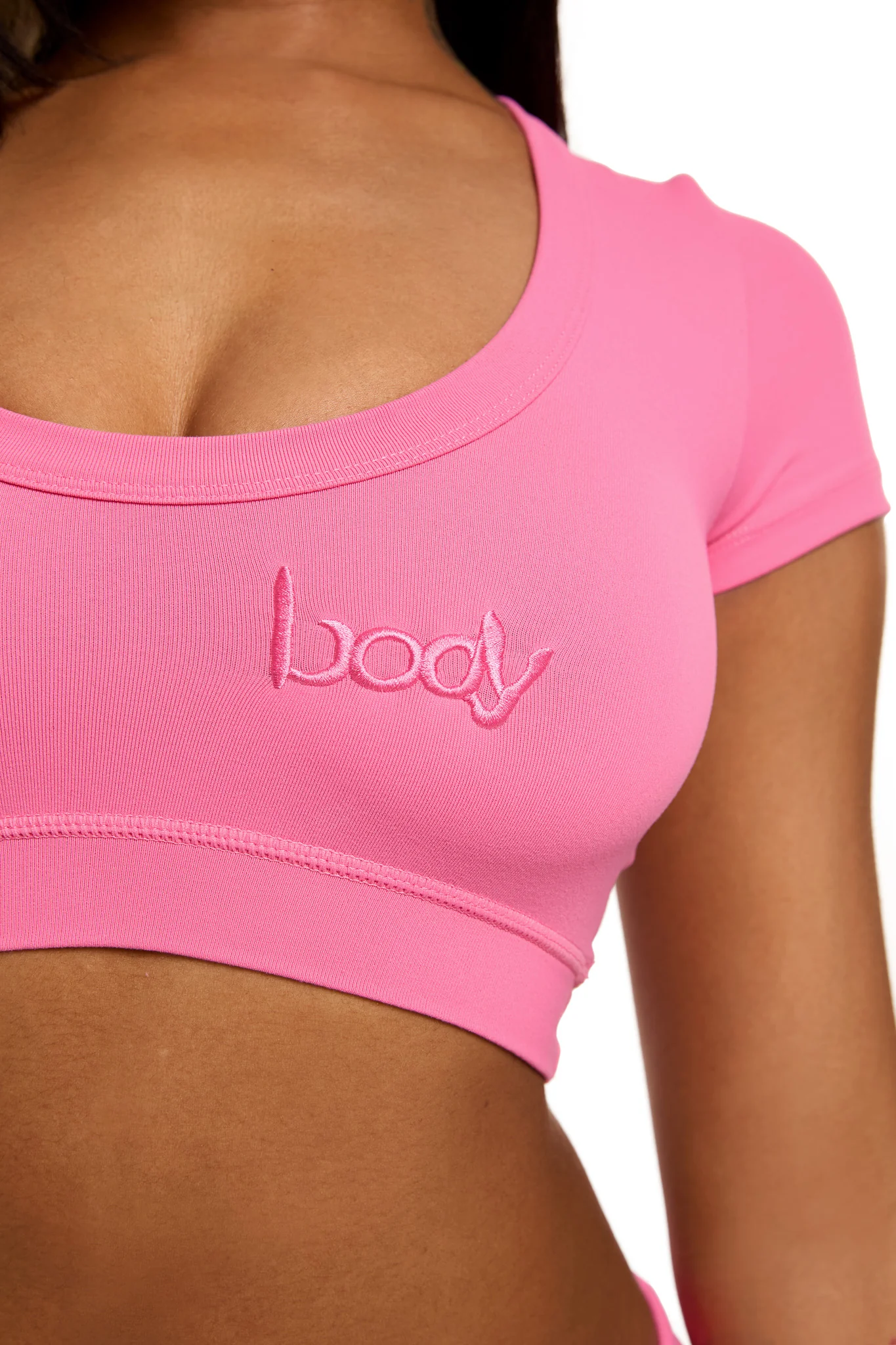 YOGA CROP TOP (BUBBLEGUM PINK)
