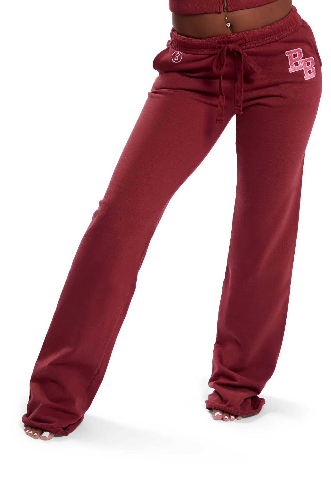 BODY UNIVERSITY SWEATPANTS 2.0 (MAROON/PINK)
