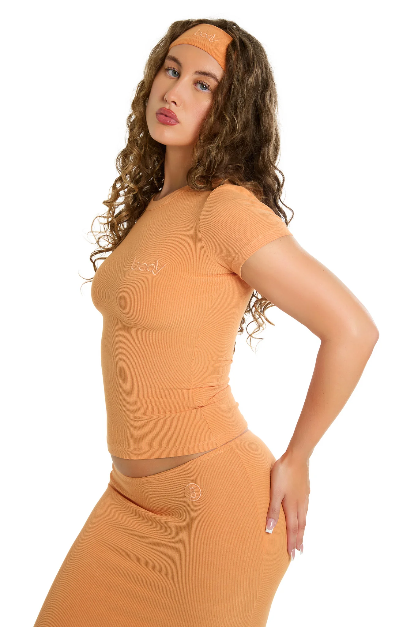 RIBBED HEADBAND ESSENTIAL (ORANGE)