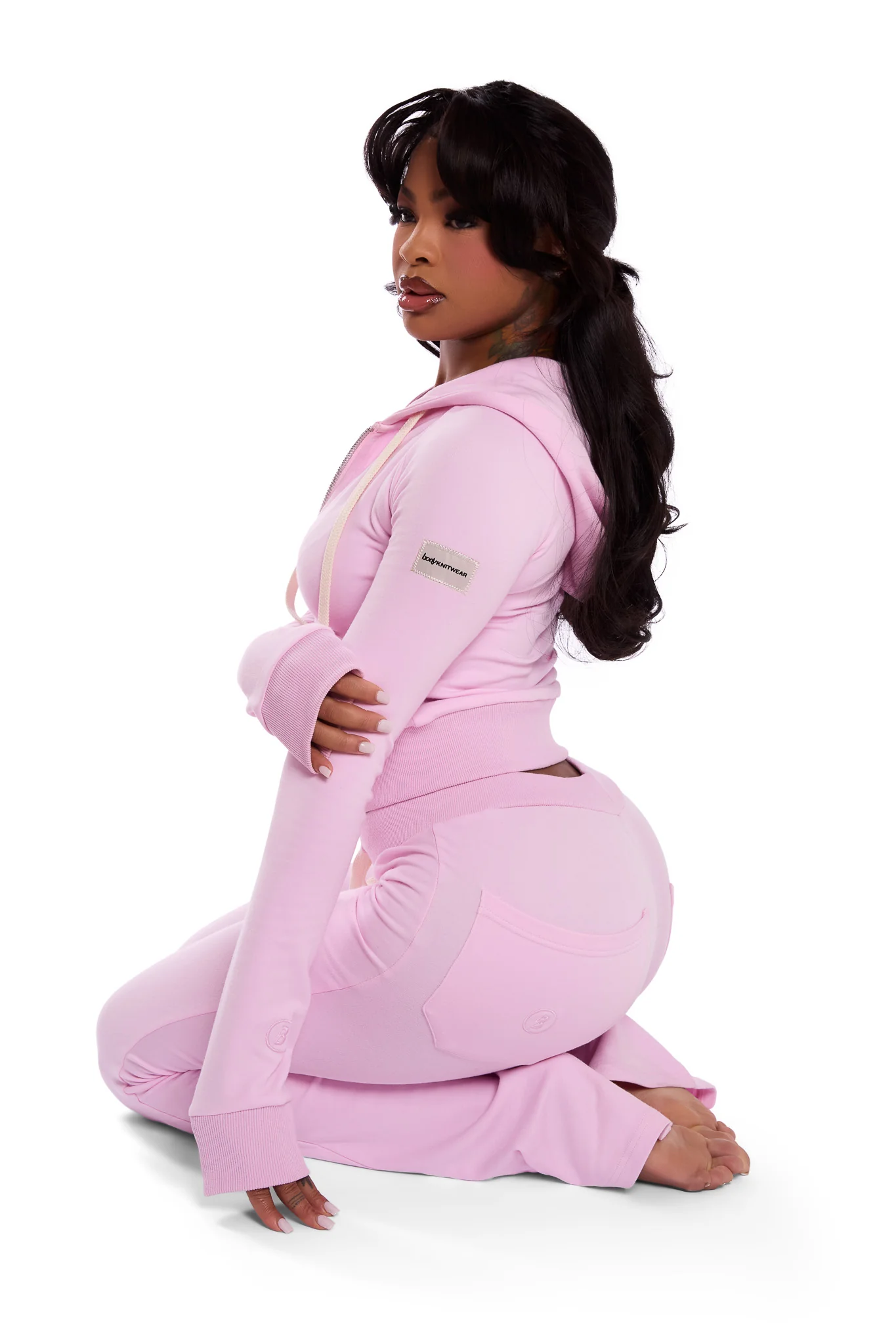 BODY KNITWEAR PANTS (BABY PINK)