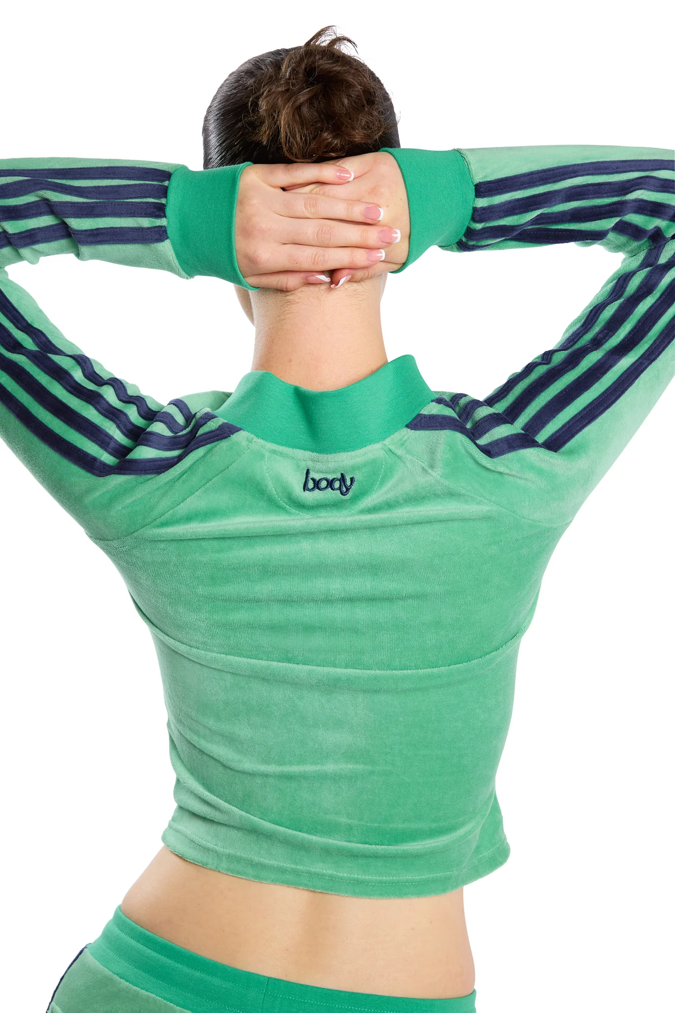 BODY VELOUR TRACK JACKET (CLOVER GREEN)