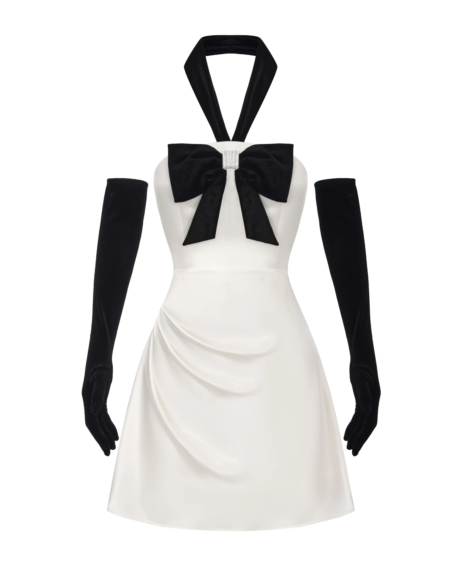 Jenna Halter Velvet Mini Dress