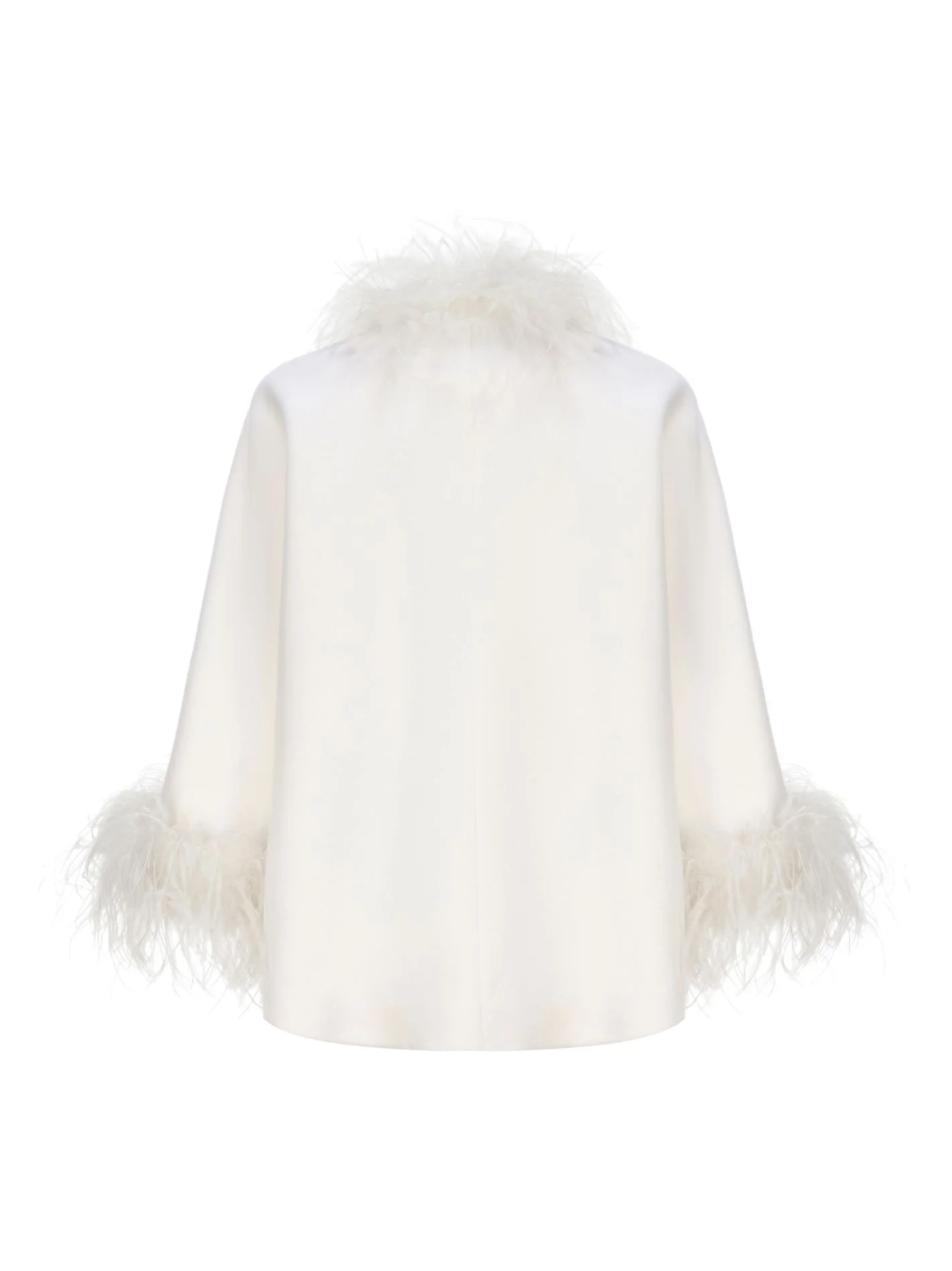Angelica Feather Coat (White)