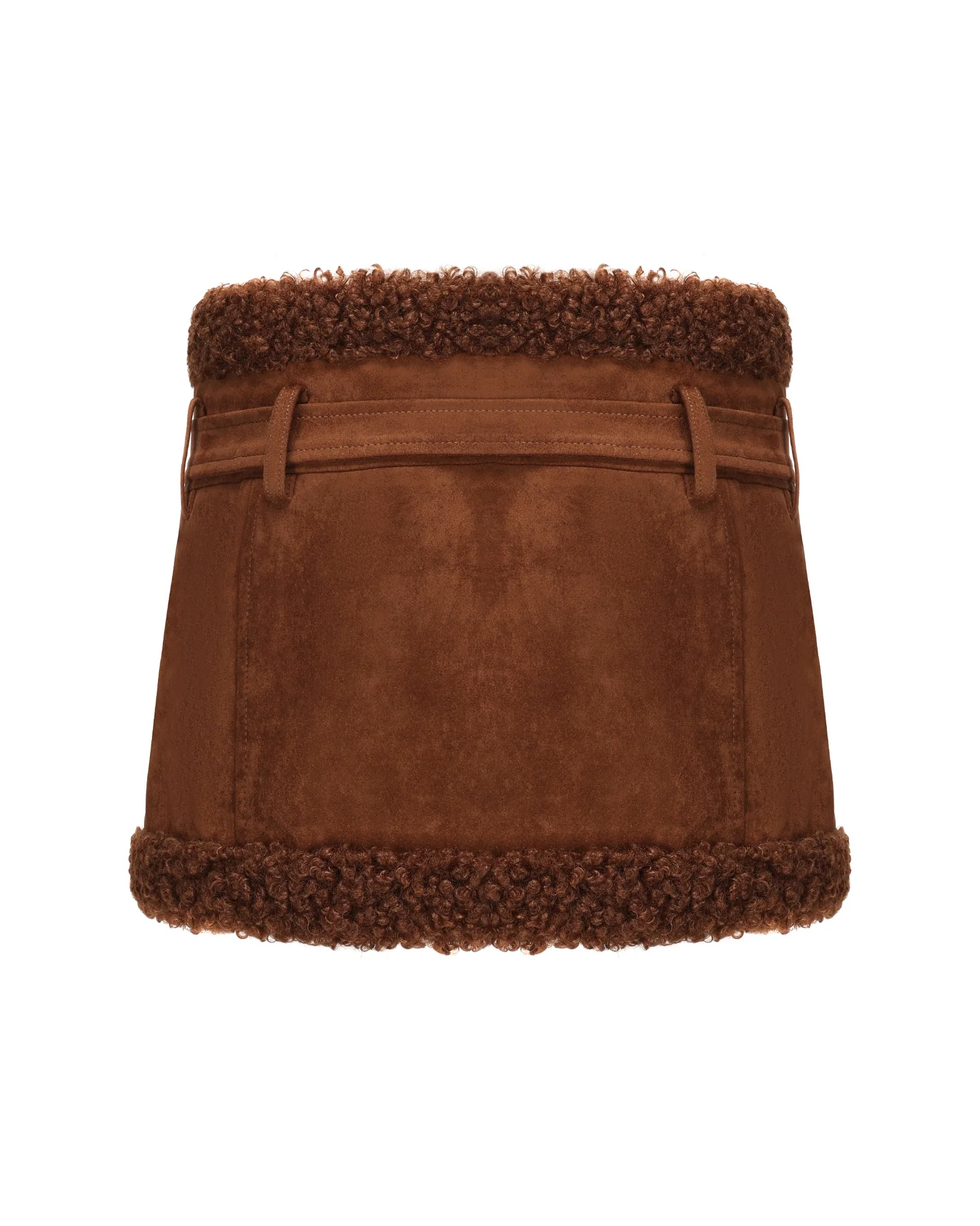 Margo Suede Skirt (Brown)