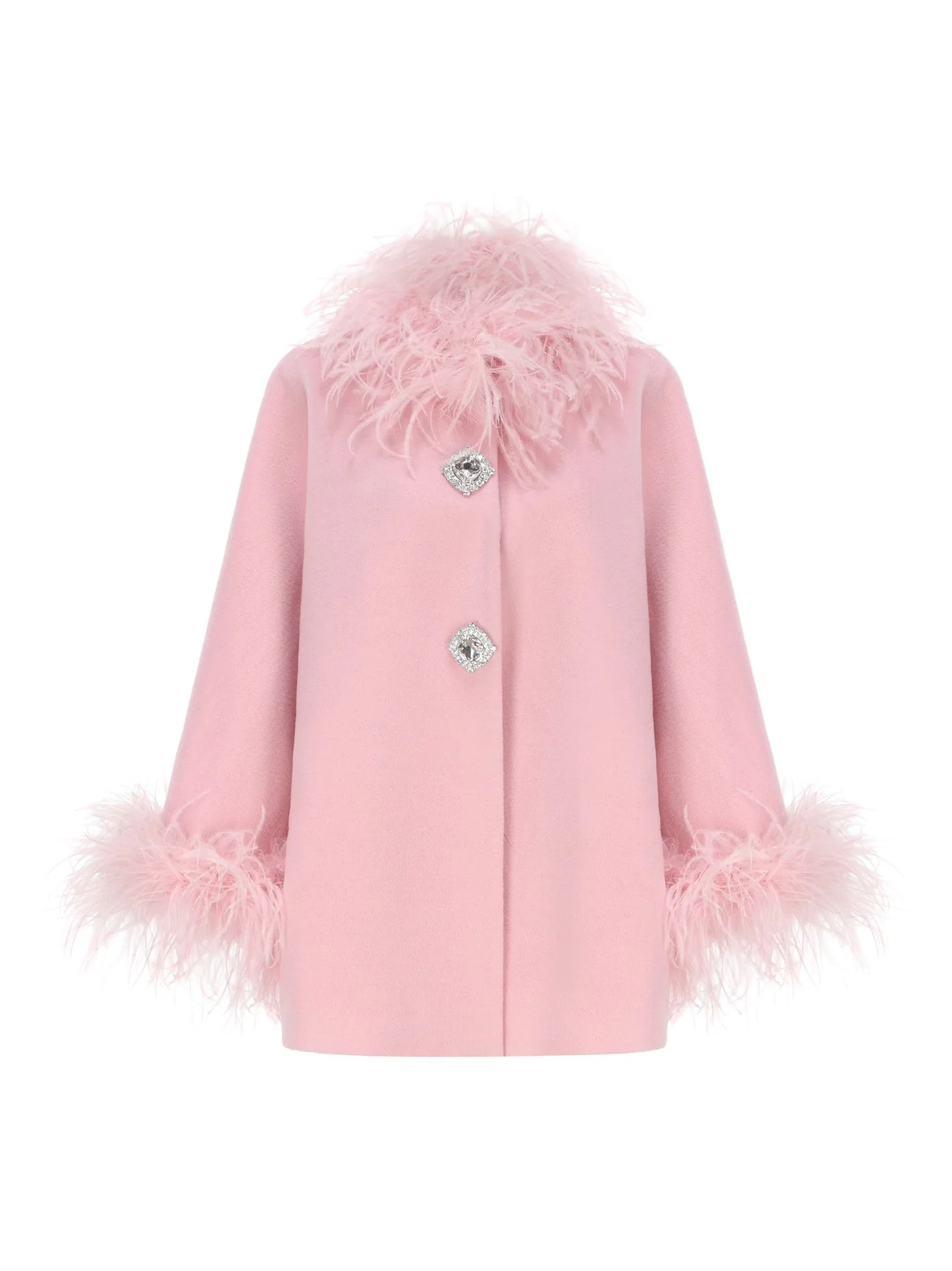 Angelica Feather Coat (Pink)