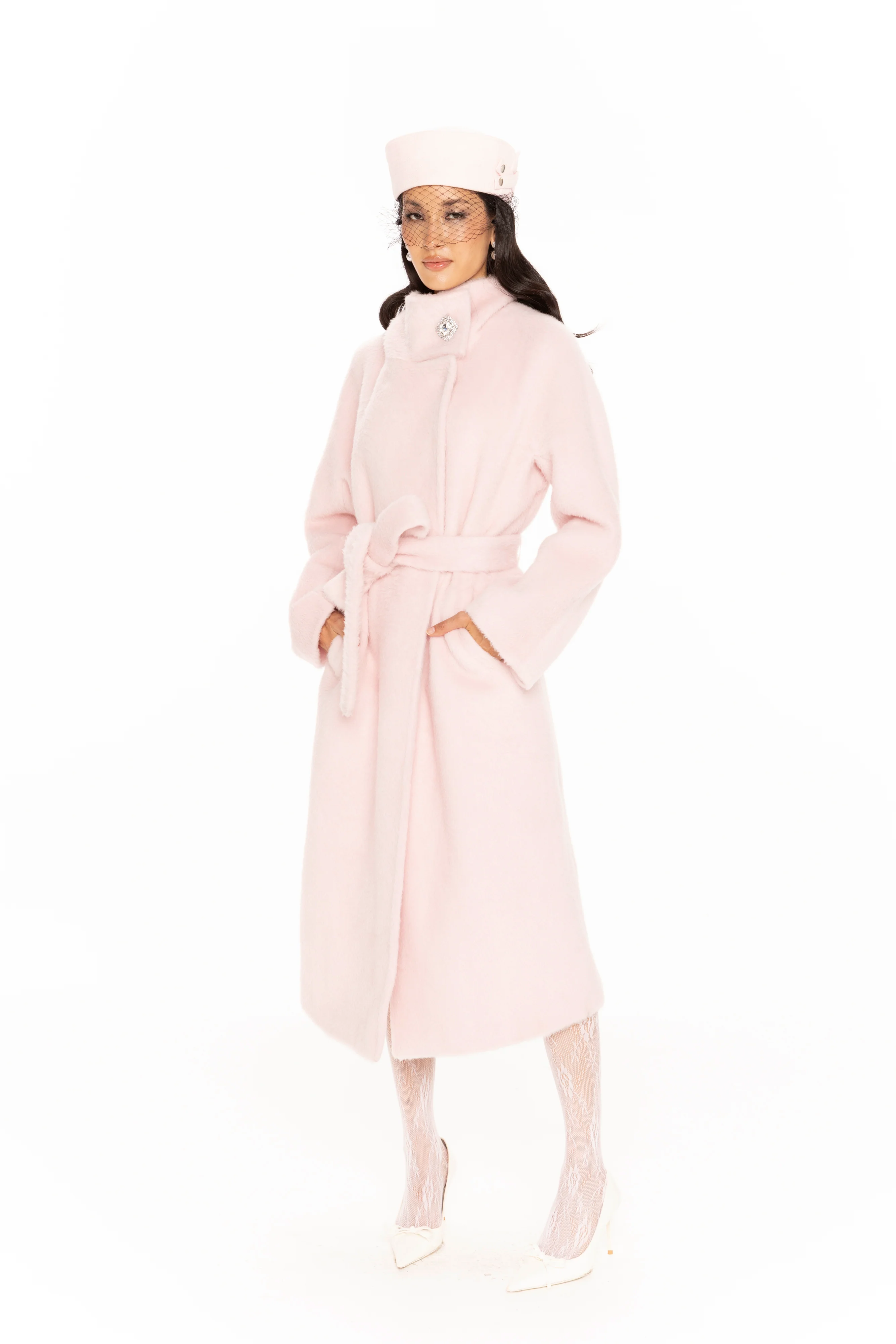 Audrey Long Coat (Pink)