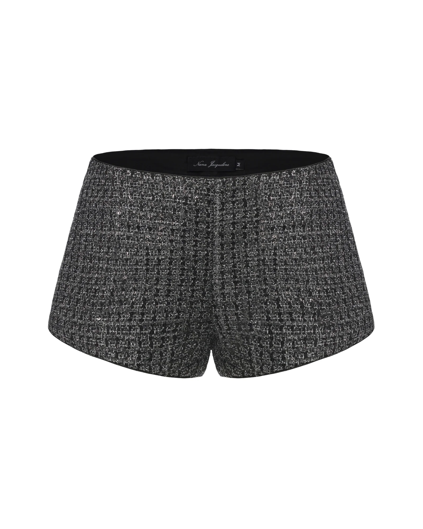 Anabella Shorts (Black & Silver)