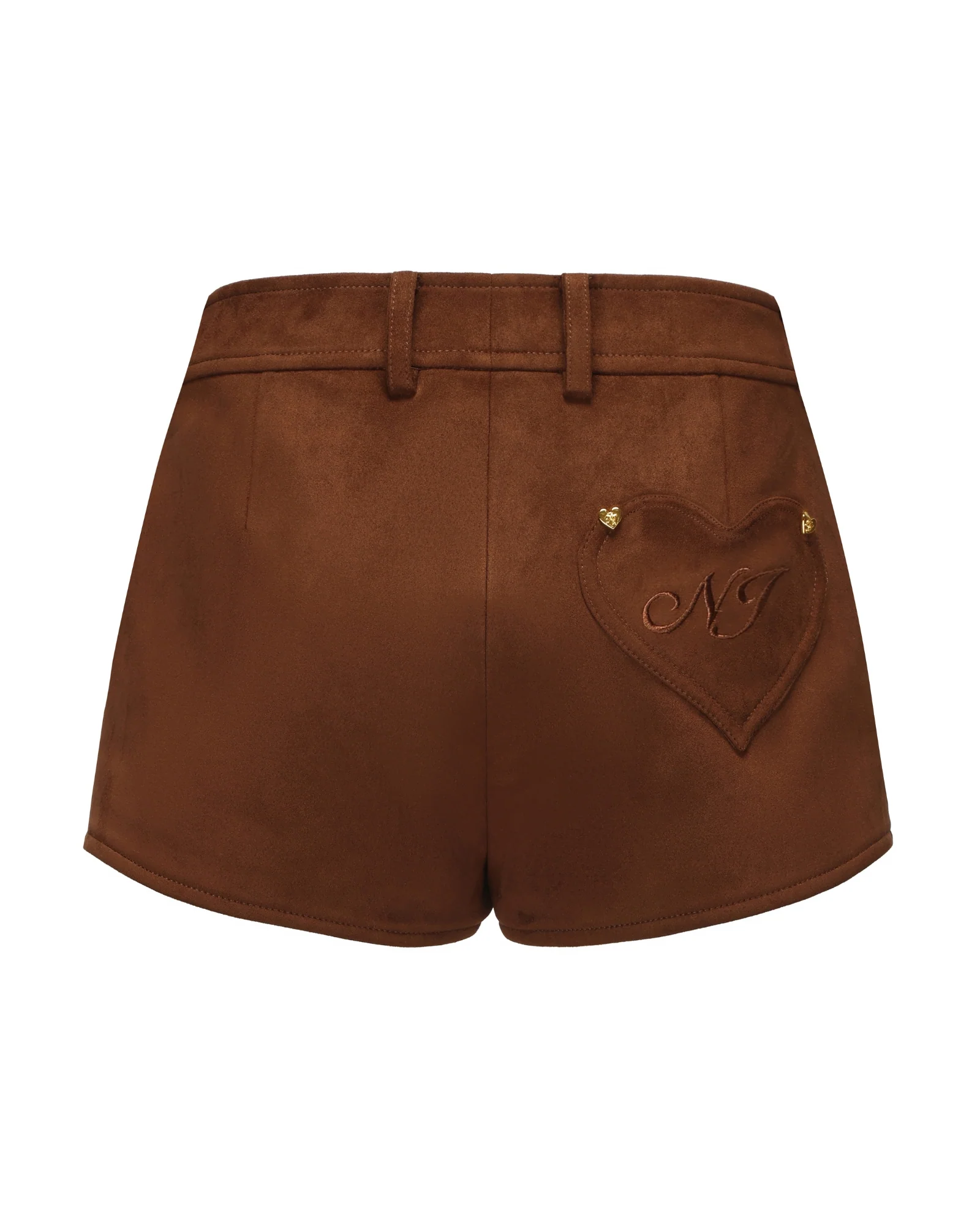 Sienna Suede Shorts (Brown)