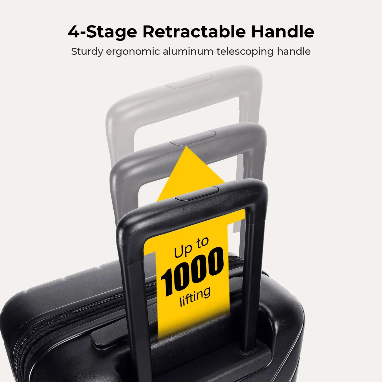 Daren 16-20 Inch Lightweight Hardside Carry-On Suitcase