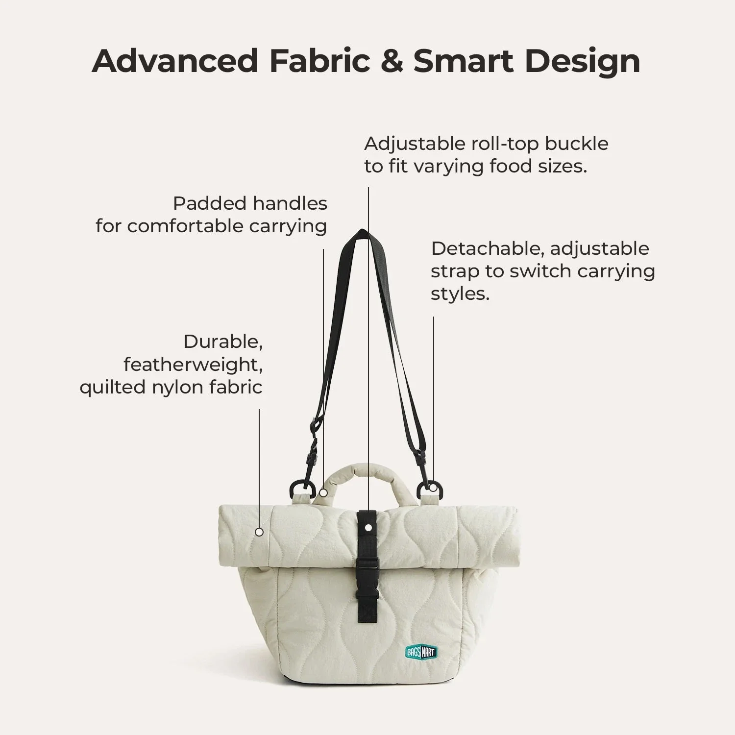 (FREE GIFT) Paz Roll Top Lunch Bag