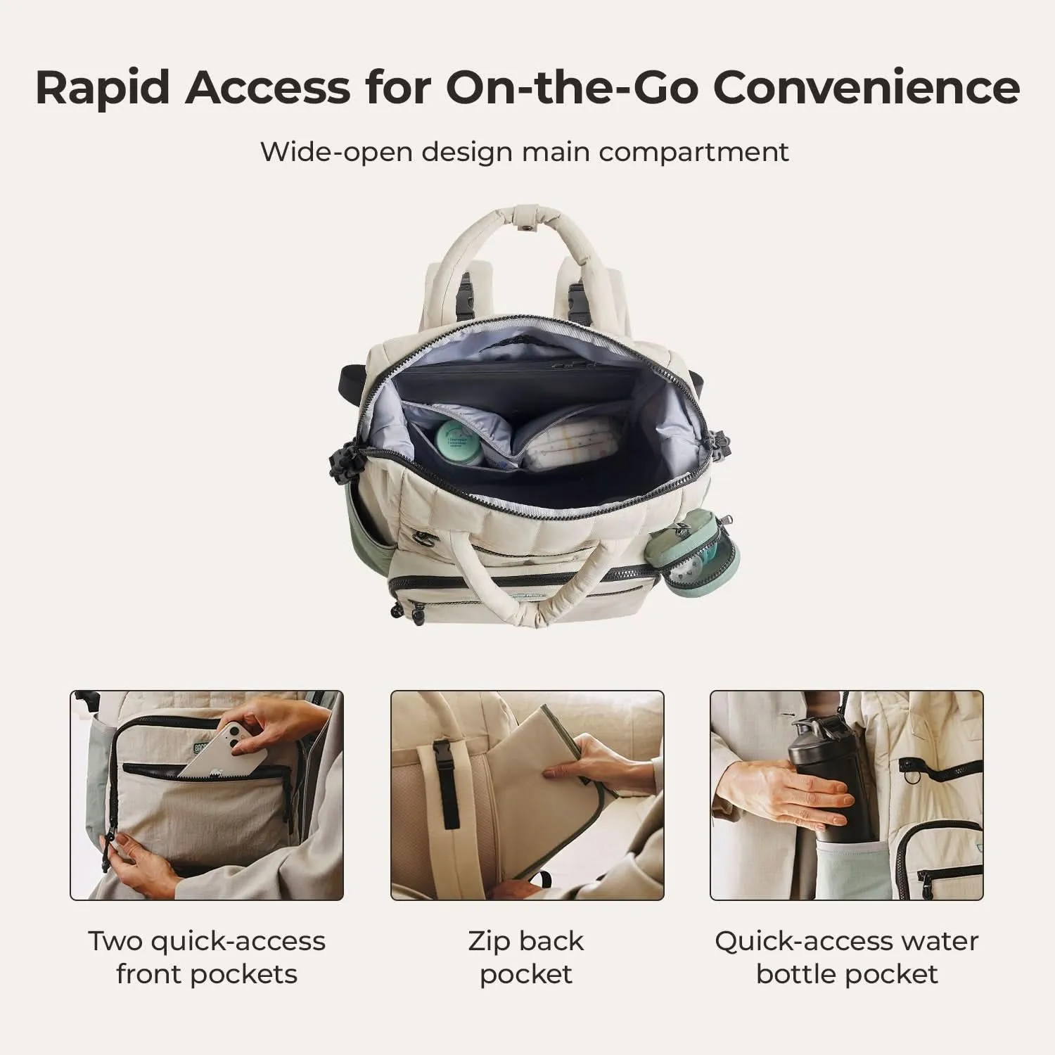 Paz 25L Diaper Backpack