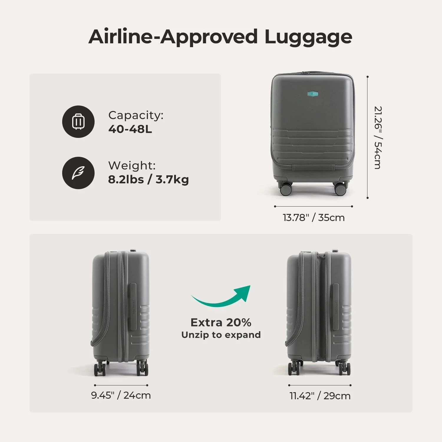 Getaway 20'' Carry-on: Front-Opening