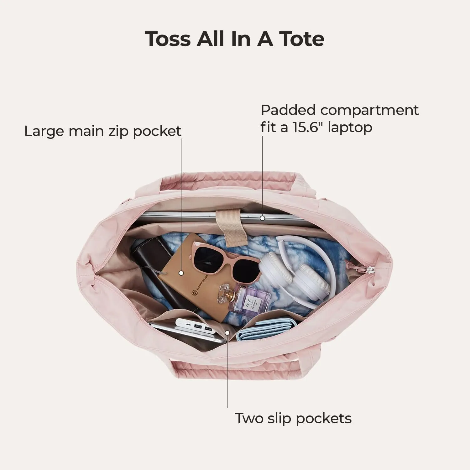 Bubble 22L-28L Expandable Puffer Travel Tote Bag