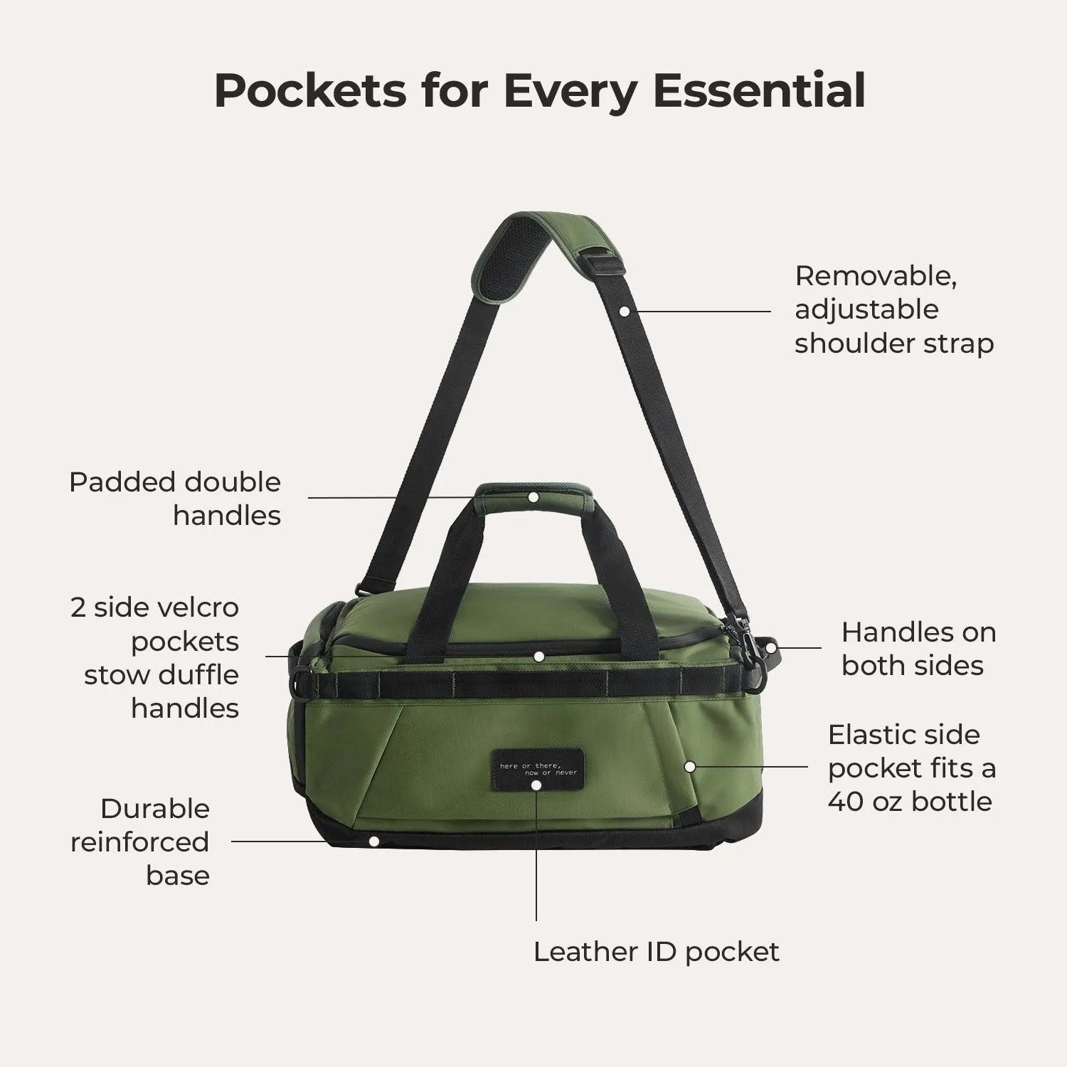 Paz 43L Duffle Backpack