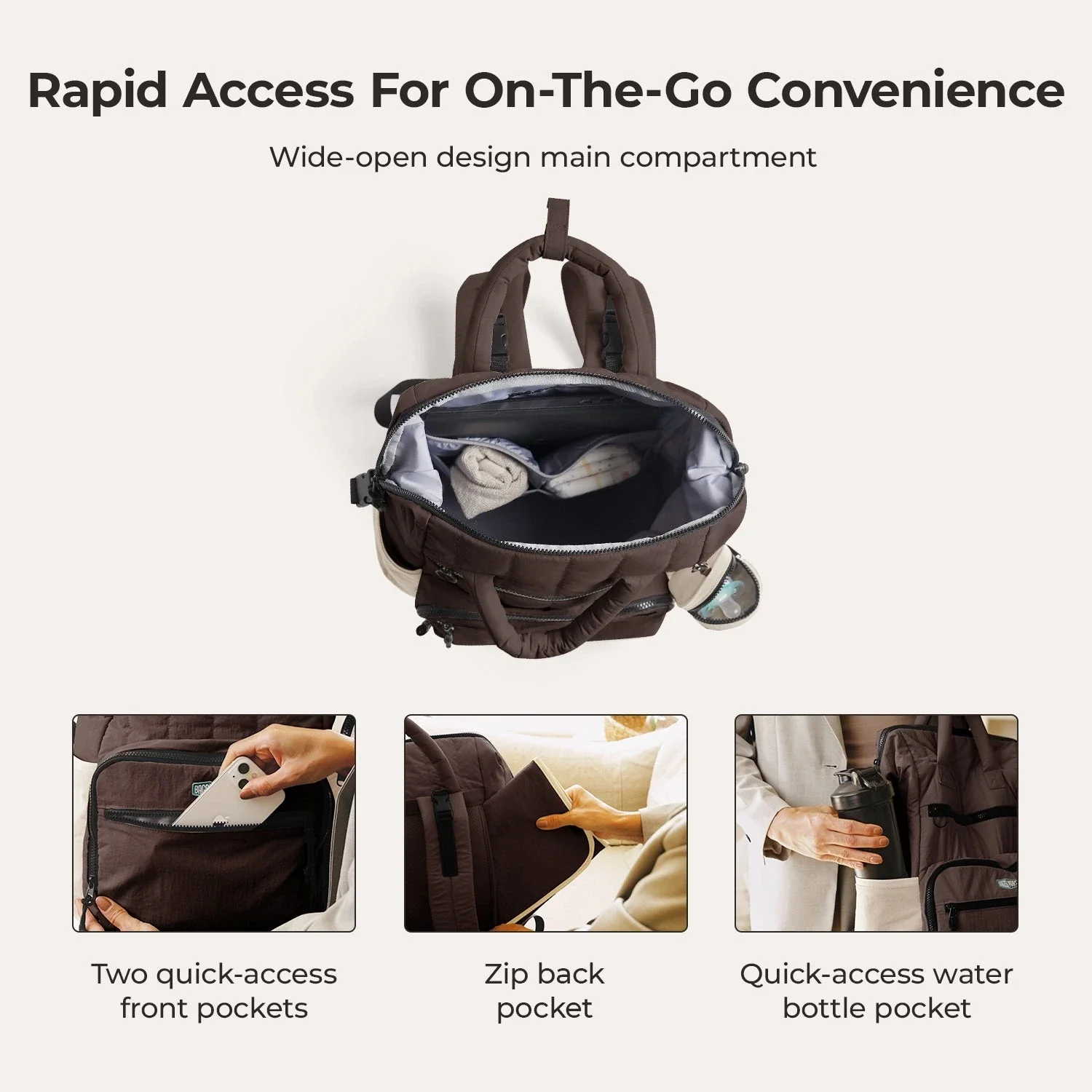 Paz 25L Diaper Backpack