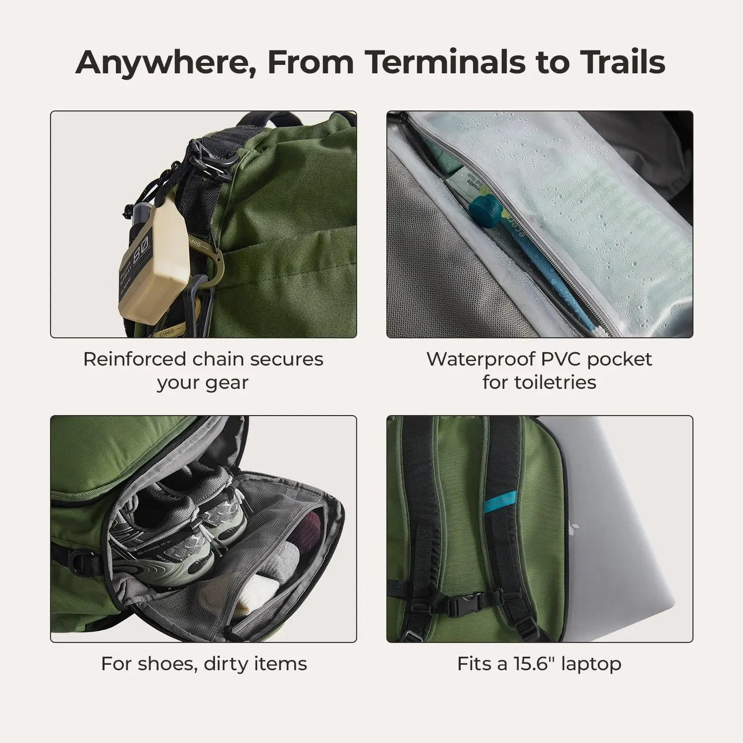 Paz 43L Duffle Backpack