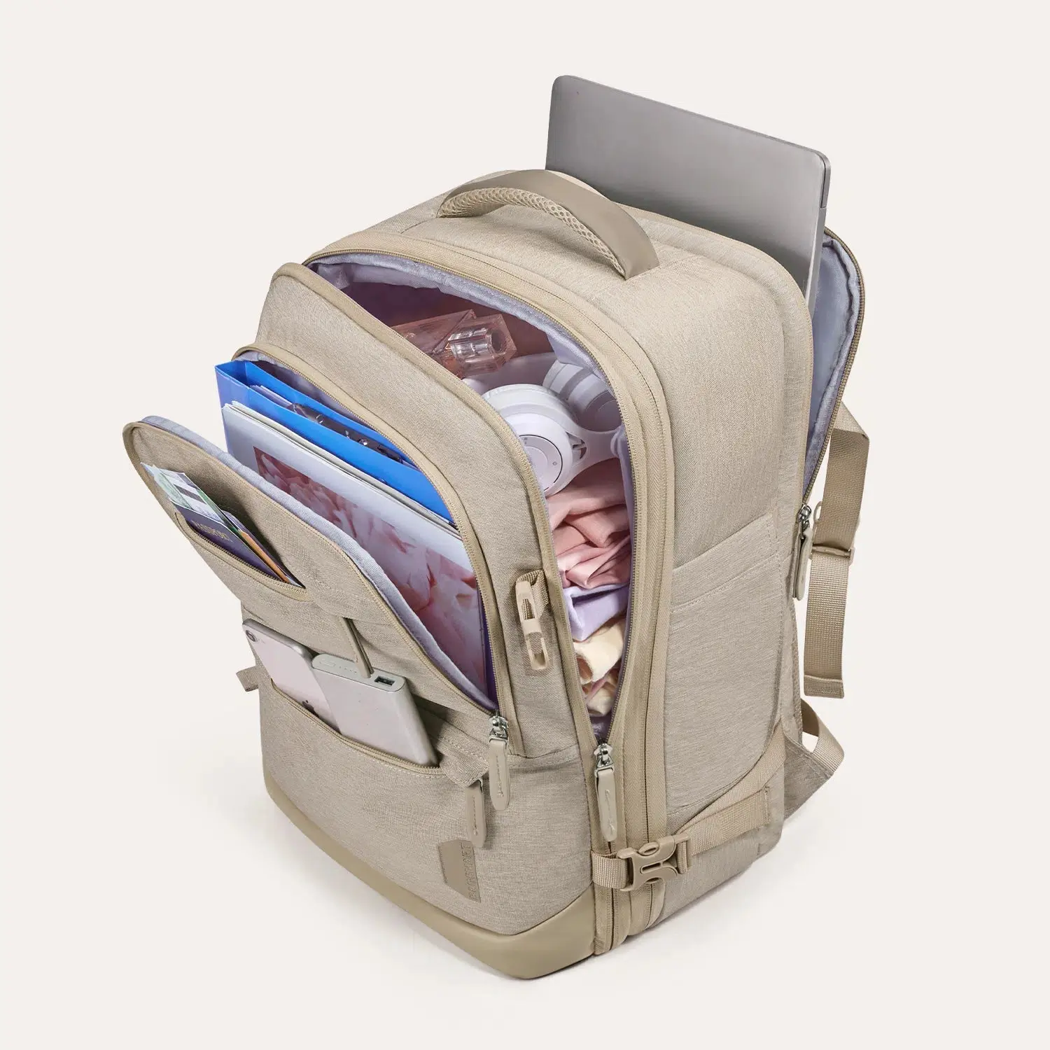 Falco 40L Expandable Airline Approved Carry On Travel Backpack