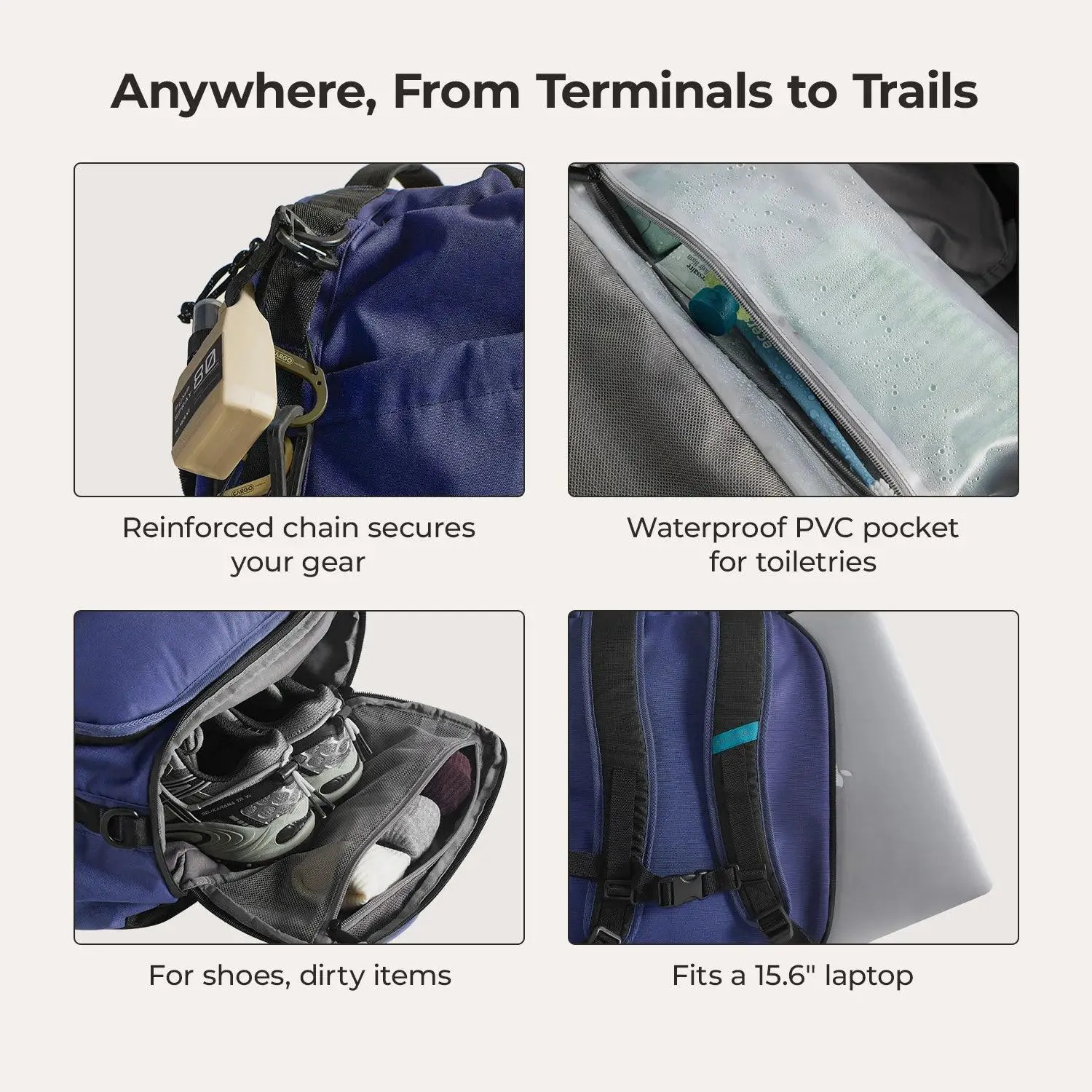 Paz 43L Duffle Backpack