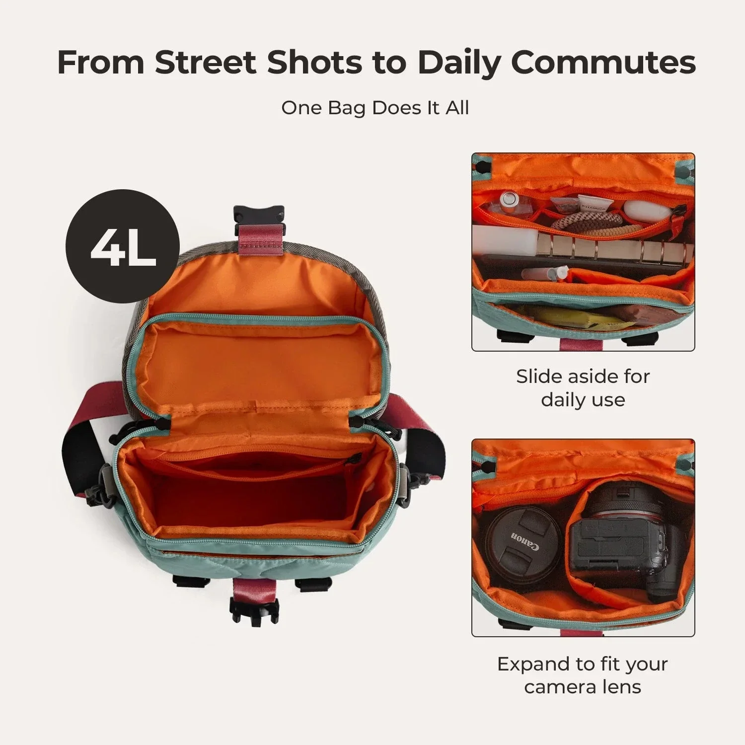 (FREE GIFT) Paz 4L Camera Sling