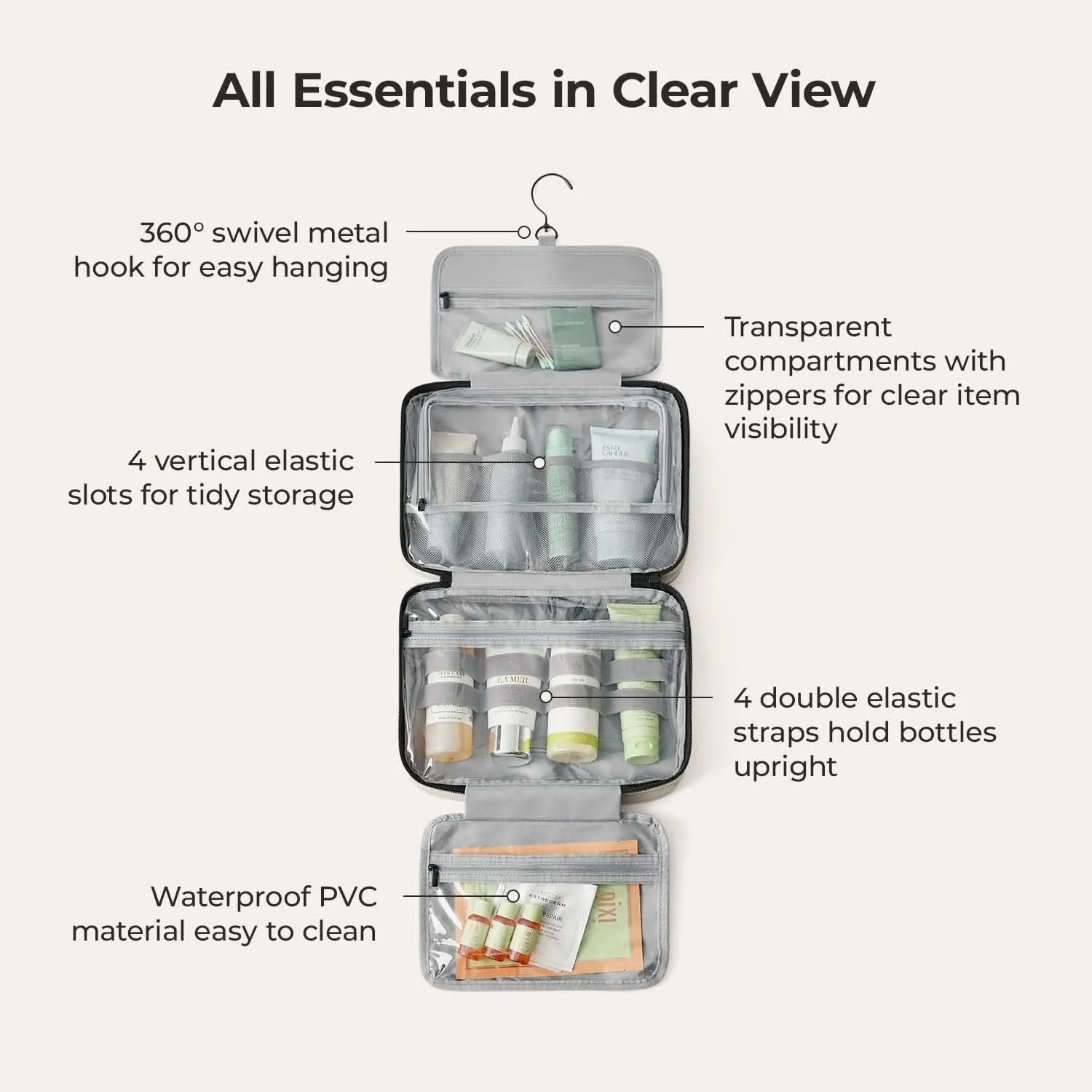 Paz Hanging Toiletry Bag