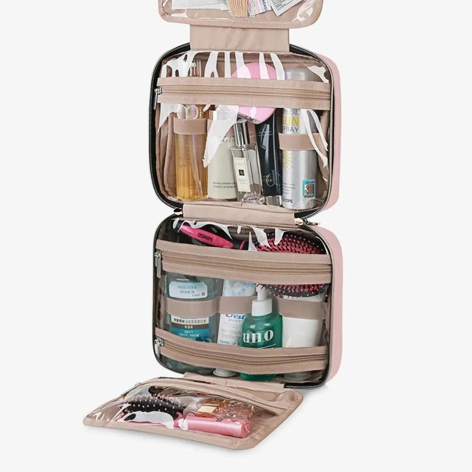 (FREE GIFT) Bonchemin Pink The Space Saver Toiletry Bag